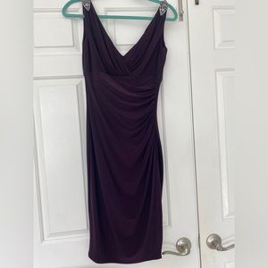 Purple cocktail dress